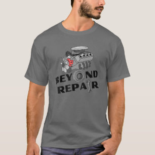 Ich bin in der Garage Racing Car Motor Mechanic E T-Shirt