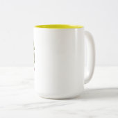Ich bin in der Garden-Tasse Zweifarbige Tasse (VorderseiteRechts)