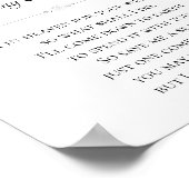 Ich bin in der Himmelmutter der Brautdenkmal-Hochz Poster (Ecke)