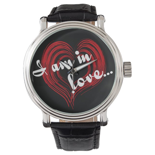 Ich bin in der Liebe... Armbanduhr (Vorderseite)