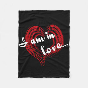 Ich bin in der Liebe... Fleecedecke