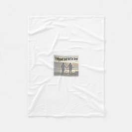 Ich bin in der Liebe gereist und gefallen Fleecedecke