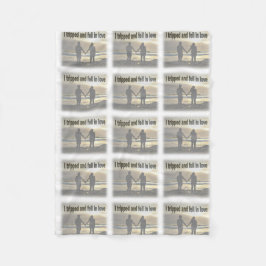 Ich bin in der Liebe gereist und gefallen Fleecedecke