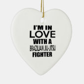 Ich bin IN DER LIEBE MIT BRASILIANISCHEM JIU-JITSU Keramik Ornament (Rechts)