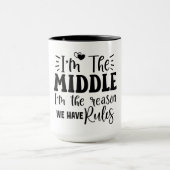 Ich bin in der Mitte, weil wir Regeln haben Tasse (Zentrum)