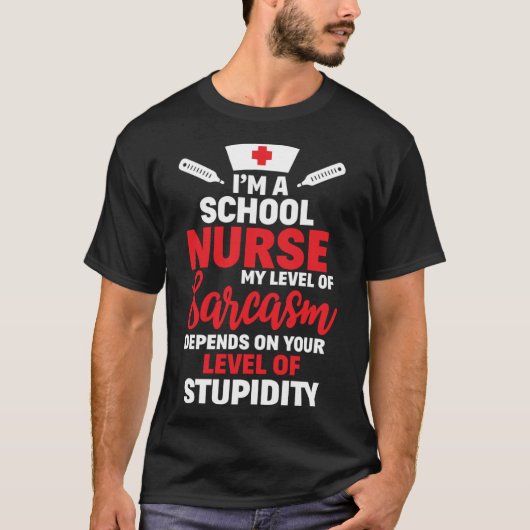 Ich bin in der Schule Krankenpflege mein Niveau vo T-Shirt (Vorderseite)