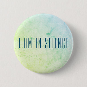 Ich bin in der Silence Meditation Button für Retr