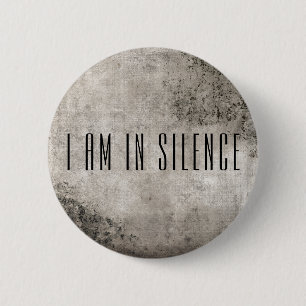 Ich bin in der Stille Meditation Button für Retrea