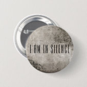 Ich bin in der Stille Meditation Button für Retrea (Vorne & Hinten)