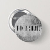 Ich bin in der Stille Meditation Button für Retrea (Vorne & Hinten)