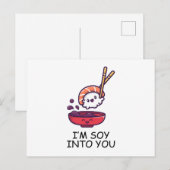 Ich bin in dich eingesperrt postkarte (Vorne/Hinten)