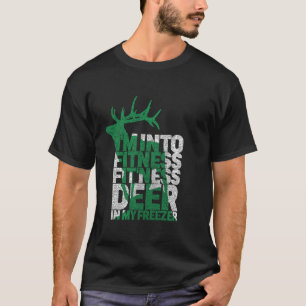 Ich bin in die Fitness, um das Hirsch in meinem Ge T-Shirt