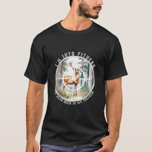 Ich bin in die Fitness, um das Hirsch in meinem Ge T-Shirt