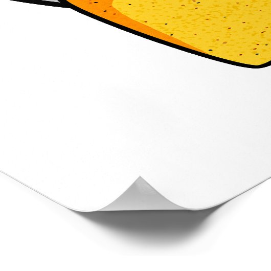 Ich bin in einem dip Chip Funny Food Pun Poster (Ecke)