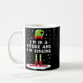 Ich bin in einem Geschäft und singe Elf Matching F Kaffeetasse (Links)