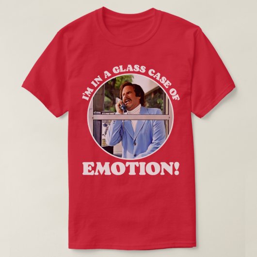 Ich bin in einem gläsernen Fall von Emotion T-Shirt (Design vorne)