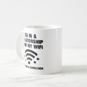 Ich bin in einer Beziehung Kaffeetasse (Vorderseite Links)