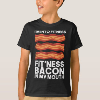 Ich bin in Fitness Bacon in meinem Mund T-Shirt Gr