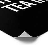 Ich bin in Fitness Blasen Tee in meinem Bauch - Fu Poster (Ecke)