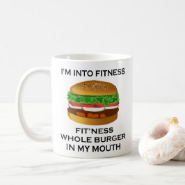 Ich bin in Fitness-Burger Kaffeetasse