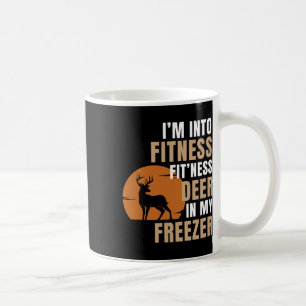 Ich bin in Fitness Deer Freezer Funny Deer Jagd H Kaffeetasse