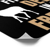 Ich bin in Fitness Deer Freezer Funny Deer Jagd H Poster (Ecke)