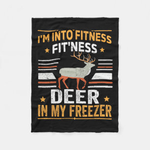 Ich bin in Fitness Deer Freezer Vater Hunter Dee Fleecedecke