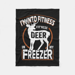 Ich bin in Fitness Deer Freezer Vater Hunter Dee Fleecedecke