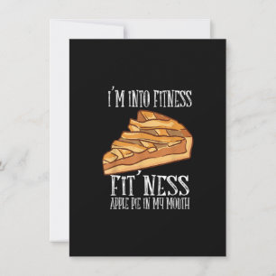 Ich bin in Fitness Fit' Ness Apfelkuchen in meinem Einladung