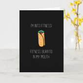 Ich bin in Fitness Fit'ness Burrito in meinem Mund Karte (Gelbe Blume)