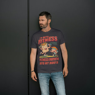 Ich bin in Fitness Fit'ness Burrito in meinem Mund Tri-Blend Shirt