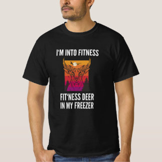 Ich bin in Fitness Fit'ness Deer in Freezer T-Shirt