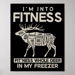 Ich bin in Fitness Fitness Hirsch in meinem Freeze Poster