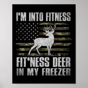 Ich bin in Fitness Fitness Hirsch in meinem Freeze Poster
