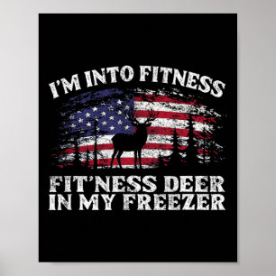Ich bin in Fitness Fitness Hirsch in meinem Freeze Poster