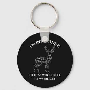 Ich bin in Fitness Fitness Hirsch in meinem Freeze Schlüsselanhänger