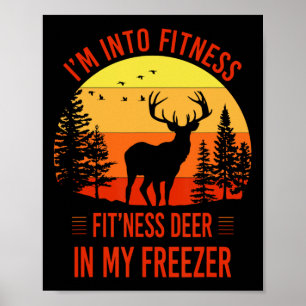 Ich bin in Fitness. Fitness Hirsche in meinem Free Poster