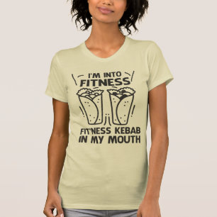 Ich bin in Fitness, Fit'ness Kebab in meinem Mund  T-Shirt