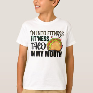 Ich bin in Fitness Fitness Taco in meinem Mund Tac T-Shirt