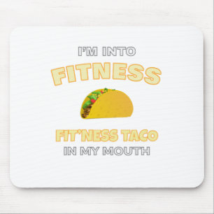 Ich bin in Fitness, Fitness Taco in meiner Mundsch Mousepad