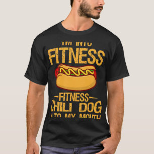 Ich bin in Fitness Gym Workouts Vintage Chili Dog T-Shirt