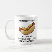 Ich bin in Fitness-Hotdog Kaffeetasse (Links)