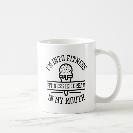 Ich bin in Fitness Kaffeetasse (Rechts)