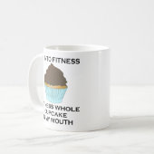 Ich bin in Fitness-kleinen Kuchen Kaffeetasse (Vorderseite Links)
