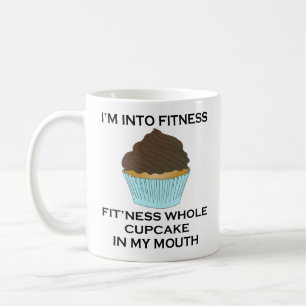 Ich bin in Fitness-kleinen Kuchen Kaffeetasse