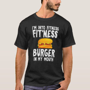 Ich bin in Fitness Spaß Joke Burger zitiert Unisex T-Shirt