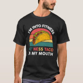 Ich bin in Fitness Taco in meinem Mund mexikanisch T-Shirt (Vorderseite)