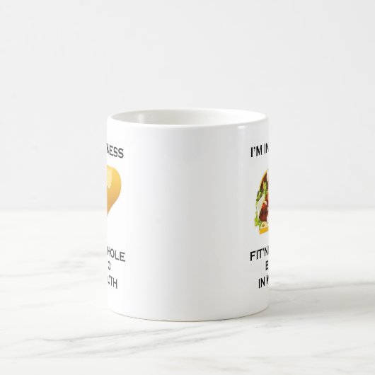 Ich bin in FitnessBurrito Kaffeetasse (Mittel)