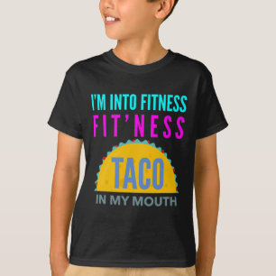Ich bin in Form, Fitness-Taco in meinem Mund Worko T-Shirt