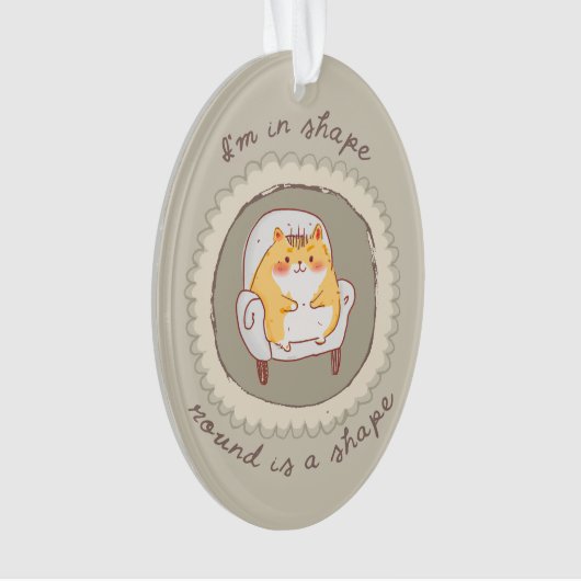 Ich bin in Form Ornament (Vorderseite)